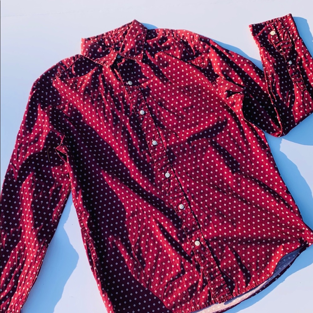 Maroon Premium Gap Dress Shirt